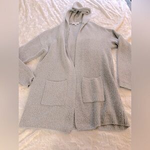 Gray Hooded Women's Sweater